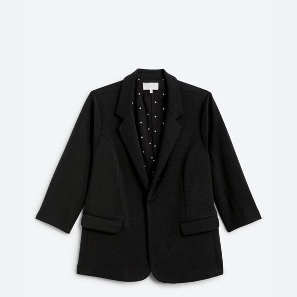 SKIES ARE BLUE Asa Modal Knit Blazer Black 2X Stitch Fix Nwt - Picture 5 of 7